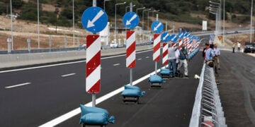 Τμήμα της Ιονίας Οδού πριν από τα εγκαίνια, το 2017 (φωτ.: EUROKINISSI / Στέλιος Μισίνας)