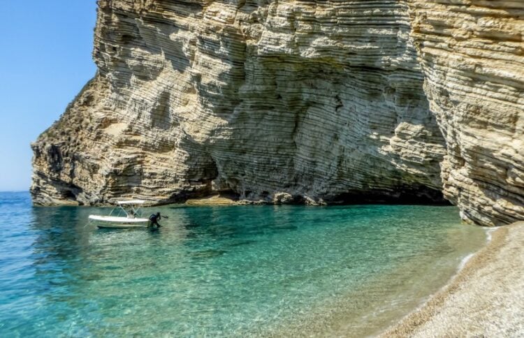 Η παραλία Στελάρι στη βόρεια Κέρκυρα (φωτ.: EUROKINISSI/Γιώργος Κονταρίνης)