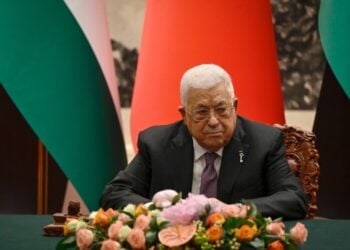 Ο πρόεδρος της Παλαιστινιακής Αρχής Μαχμούντ Αμπάς (φωτ.: EPA/Jade Gao/POOL)