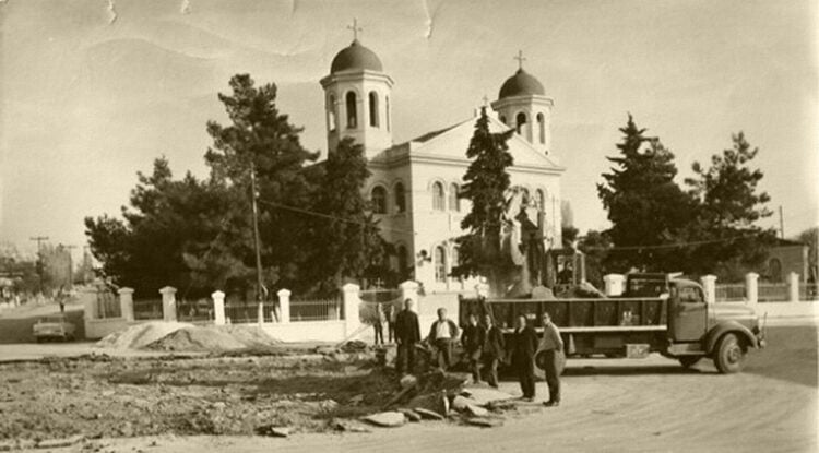 Η εκκλησία της Παναγίας των Προσφύγων, στη Νέα Μηχανιώνα (φωτ.: facebook / Σύλλογος Καππαδοκών Πλατέος «Ο Βαρασός»)