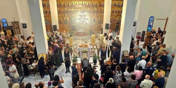 Το εσωτερικό της Παναγίας Σουμελά στο Αλεθρικό Λάρνακας (φωτ.: Facebook / Τεμέτερον - Σύλλογος Ποντίων Αμμοχώστου)