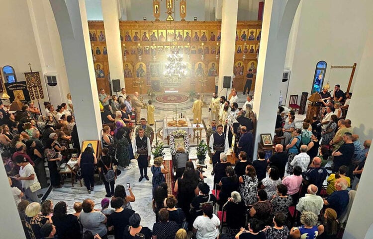 Το εσωτερικό της Παναγίας Σουμελά στο Αλεθρικό Λάρνακας (φωτ.: Facebook / Τεμέτερον - Σύλλογος Ποντίων Αμμοχώστου)