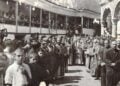 Πλήθος κόσμου συνέρρεε στην Αγιάσο για το πανηγύρι του Δεκαπενταύγουστου (φωτ.: Δημόσια Κεντρική βιβλιοθήκη Μυτιλήνης)