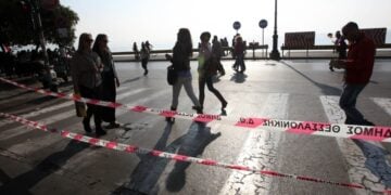 Ταινία του δήμου Θεσσαλονίκης για την πεζοδρόμηση της λεωφόρου Νίκης (φωτ.: ΜΟΤΙΟΝΤΕΑΜ/Γιώργος Κωνσταντινίδης)