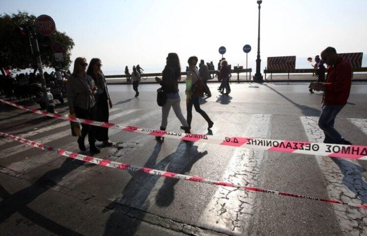 Ταινία του δήμου Θεσσαλονίκης για την πεζοδρόμηση της λεωφόρου Νίκης (φωτ.: ΜΟΤΙΟΝΤΕΑΜ/Γιώργος Κωνσταντινίδης)