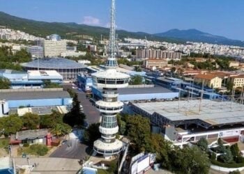 Ο Πύργος του ΟΤΕ δεσπόζει στη ΔΕΘ (φωτ.: ΑΠΕ-ΜΠΕ)