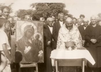 Η εικόνα της Παναγίας Ελεούσας πρωτοστατεί σε παλιότερους εορτασμούς (φωτ.: Θάνος Χατζηγιάννης)