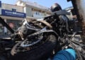 Από το δυστύχημα στη συμβολή των λ. Μεσογείων και Λαυρίου (φωτ.: EUROKINISSI / Γιάννης Παναγόπουλος)