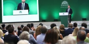 Ομιλία του προέδρου του ΠΑΣΟΚ-Κινήματος Αλλαγής Νίκου Ανδρουλάκη στο πλαίσιο της 88ης Διεθνούς Έκθεσης Θεσσαλονίκης στο συνεδριακό κέντρο "Ι. Βελλίδης", Τετάρτη 11 Σεπτεμβρίου 2024 (φωτ.: Βασίλης Βερβερίδης/MotionTeam)