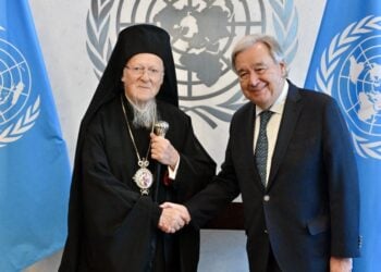 Συνάντηση Βαρθολομαίου-Γκουτέρες  μετέβη στην έδρα του Οργανισμού Ηνωμένων Εθνών (φωτ.: ec-patr.org)