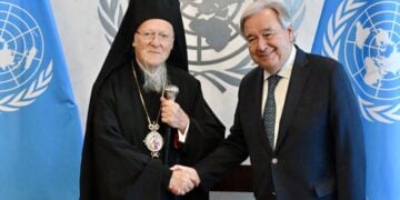 Συνάντηση Βαρθολομαίου-Γκουτέρες  μετέβη στην έδρα του Οργανισμού Ηνωμένων Εθνών (φωτ.: ec-patr.org)
