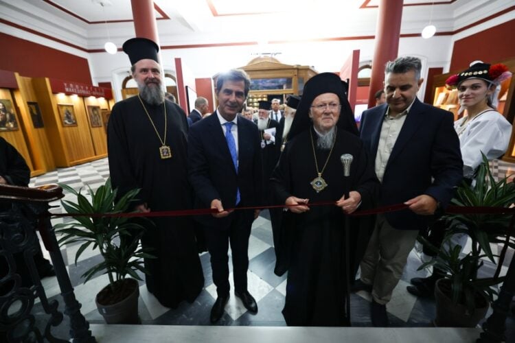 Εγκαίνια της φωτογραφικής έκθεσης «Άγιον Όρος - Πέρα από το Ορατό» από τον Οικουμενικό Πατριάρχη στη Θεσσαλονίκη Σάββατο 27 Σεπτεμβρίου 2025 (φωτ.: Eurokinissi/Ραφαήλ Γεωργιάδης)