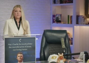 Η χήρα του Τσάρλι Κερκ, Έρικα απευθύνεται για πρώτη φορά στους Αμερικανούς μετά τη δολοφονία του (φωτ.: YouTube)