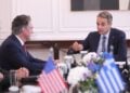 Συνάντηση του πρωθυπουργού Κυριάκου Μητσοτάκη με τον υπουργό Εσωτερικών των Ηνωμένων Πολιτειών Αμερικής, Doug Burgum, στο Μέγαρο Μαξίμου. Πέμπτη 11 Σεπτεμβρίου 2025 (φωτ.: Eurokinissi/Γιάννης Παναγόπουλος)
