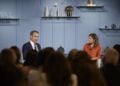 Ο πρωθυπουργός Κυριάκος Μητσοτάκης συμμετέχει σε συζήτηση με την αρχισυντάκτρια της «Wall Street Journal», Emma Tucker, στο περιθώριο των εργασιών της Εβδομάδας Υψηλού Επιπέδου της 80ής Γενικής Συνέλευσης των Ηνωμένων Εθνών, στη Νέα Υόρκη, την Τετάρτη 24 Σεπτεμβρίου 2025. (Φωτ.: Γραφείο Τύπου πρωθυπουργού/Δημήτρης Παπαμήτσος)
