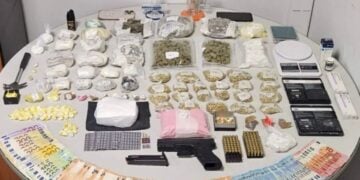 (Φωτ.: Διεύθυνση Αντιμετώπισης Οργανωμένου Εγκλήματος (ΔΑΟΕ)/ Υποδιεύθυνση Αντιμετώπισης Οργανωμένου Εγκλήματος Βορείου Ελλάδος/ Τμήμα Δίωξης Ναρκωτικών)