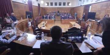 Εικόνα από τη συνεδρίαση της Εξεταστικής Επιτροπής για τη διερεύνηση όλων των ζητημάτων που έχουν ανακύψει σχετικά με τη λειτουργία του ΟΠΕΚΕΠΕ (φωτ.: Γιάννης Παναγόπουλος/ EUROKINISSI)