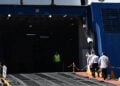 Το πλοίο «Blue Star Χίος» δεμένο στο λιμάνι του Πειραιά, Τετάρτη 24 Σεπτεμβρίου 2025 (φωτ.: EUROKINISSI / Κώστας Τζούμας)
