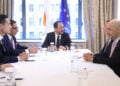 Ο Νίκος Χριστοδουλίδης με αντιπροσωπεία της ExxonMobil με επικεφαλής τον αντιπρόεδρο Τζον Άρντιλ (φωτ.: Facebook / Νίκος Χριστοδουλίδης - Nikos Christodoulides)
