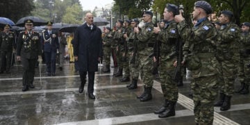 Ο Νίκος Δένδιας στην Τρίπολη, για την επέτειο από την Άλωση της Τριπολιτσάς (φωτ.: Χ / Nikos Dendias)
