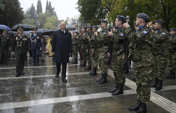 Ο Νίκος Δένδιας στην Τρίπολη, για την επέτειο από την Άλωση της Τριπολιτσάς (φωτ.: Χ / Nikos Dendias)