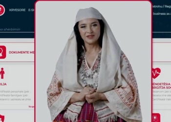 Η Diella ξεκίνησε την... καριέρα της ως εικονική βοηθός TN στην πλατφόρμα e-Albania (φωτ.: Albanian Post)
