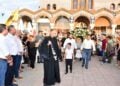 Στιγμιότυπο από τη λιτανεία της εικόνας του Αγίου Μάμαντος (φωτ.: Δήμος Νέας Προποντίδας)