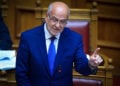 Ο Γιώργος Φλωρίδης στα κυβερνητικά έδρανα (φωτ.: EUROKINISSI / Γιώργος Κονταρίνης)