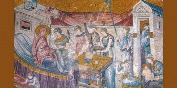 Ψηφιδωτό από τη Μαονή της Χώρας (φωτ.: Dick Osseman / pbase.com)