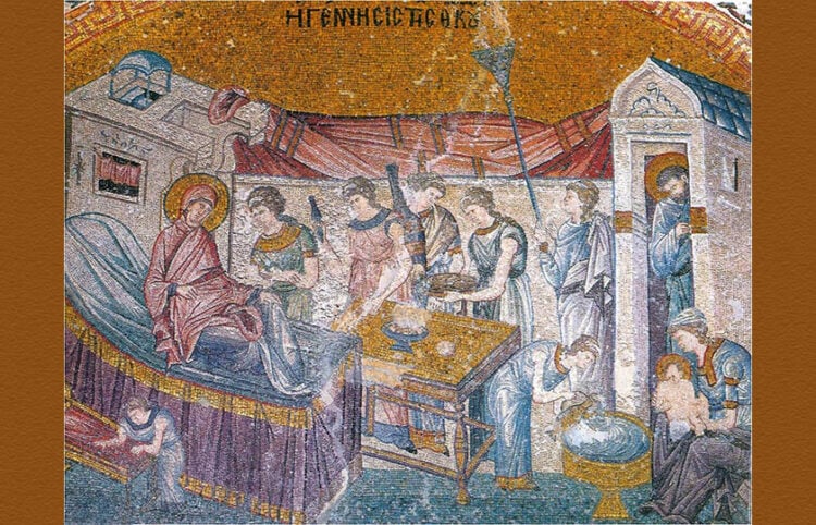 Ψηφιδωτό από τη Μαονή της Χώρας (φωτ.: Dick Osseman / pbase.com)