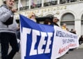 Απεργιακή συγκέντρωση της ΓΣΕΕ και πρωτοβάθμιων σωματείων στην Αθήνα (φωτ.: EUROKINISSI / Μιχάλης Καραγιάννης)