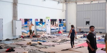 Πρόσφυγες και μετανάστες στην Αγυιά Χανίων, 7 Ιουλίου 2025 (φωτ.: EUROKINISSI / Γιάννης Αγγελάκης)