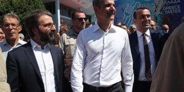 Επίσκεψη του Κυριάκου Μητσοτάκη στην 89η Διεθνή Έκθεση Θεσσαλονίκης. Σάββατο 6 Σεπτεμβρίου 2025 (φωτ.: ΜΟΤΙΟΝΤΕΑΜ / Βασίλης Βερβερίδης)