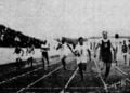 Πανιώνιοι Αγώνες του 1923. Δρόμος των 100 μέτρων: Καραμπάτης, Σταυρίδης, Περίδης (πηγή: panionioshistory.blogspot.com)