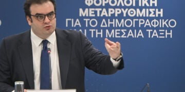 Συνέντευξη Τύπου του Κυριάκου Πιερρακάκη και της ηγεσίας του υπουργείου Εθνικής Οικονομίας και Οικονομικών για την εξειδίκευση των μέτρων που ανακοίνωσε ο πρωθυπουργός στη ΔΕΘ (φωτ.: EUROKINISSI / Κώστας Τζούμας)