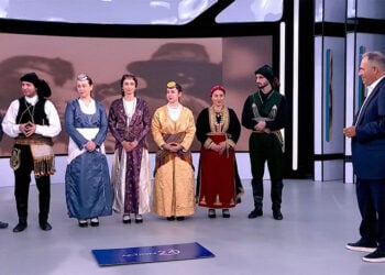 Στιγμιότυπο από την παρουσία των μελών του ΣΠΦΝΑ στο πλατό του Action24 (πηγή: glomex)