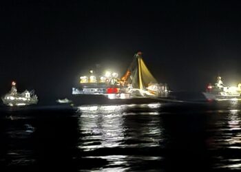 Ένα από τα τουρκικά αλιευτικά στα ελληνικά χωρικά ύδατα (φωτ.: glomex/facebook/Παύλος Μανωλής)