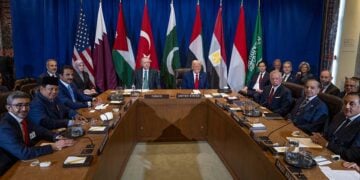 Από τη συνάντηση του Ντόναλντ Τραμπ με τους Άραβες ηγέτες στο περιθώριο της 80ής Γενικής Συνέλευσης του ΟΗΕ (φωτ.: Facebook / The White House)