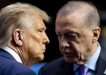Τραμπ και Ερντογάν στη Σύνοδο Κορυφής του ΝΑΤΟ. 25 Ιουνίου 2025 (φωτ.: EPA / Sem van der Wal)
