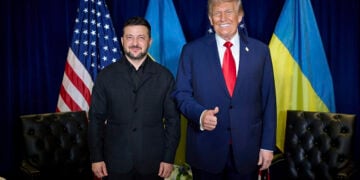 Συνάντηση Τραμπ-Ζελένσκι στη Νέα Υόρκη, στο περιθώριο της 80ής Γενικής Συνέλευσης του ΟΗΕ, 23 Σεπτεμβρίου 2025 (φωτ.: Γραφείο Τύπου Προεδρίας της Ουκρανίας)