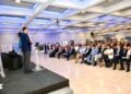 Ο υπουργός Ναυτιλίας Β. Κικίλιας στο βήμα της εκδήλωσης (φωτ.: Υπουργείο Ναυτιλίας και Νησιωτικής Πολιτικής)