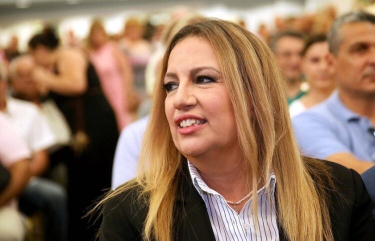 Η Φώφη Γεννηματά, τον Ιούνιο του 2018 στη Θεσσαλονίκη, λίγο πριν την ομιλία της ως πρόεδρος του ΠΑΣΟΚ και Επικεφαλής του Κινήματος Αλλαγής, (φωτ.: ΑΠΕ ΜΠΕ/Pixel)
