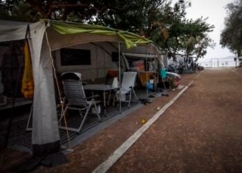Εικόνα από το κάμπινγκ στη Φοινικούντα (φωτ. αρχείου/EUROKINISSI)