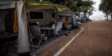 Εικόνα από το κάμπινγκ στη Φοινικούντα (φωτ. αρχείου/EUROKINISSI)