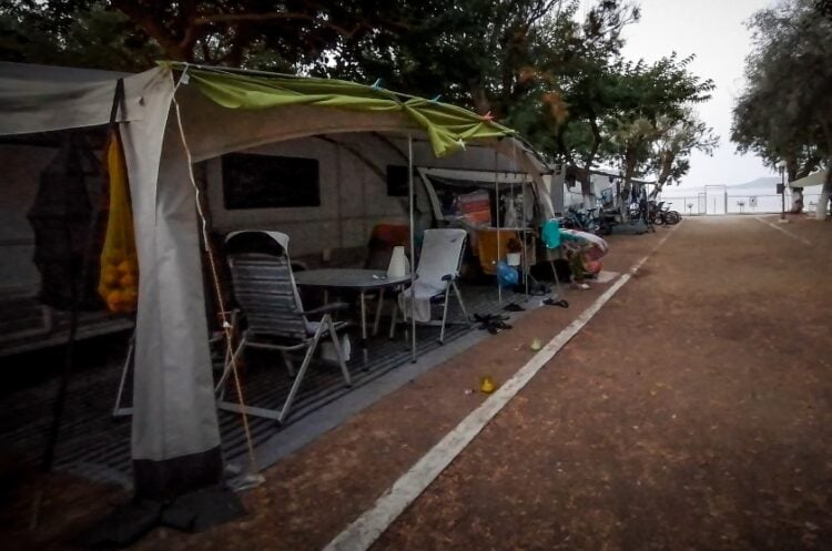 Εικόνα από το κάμπινγκ στη Φοινικούντα (φωτ. αρχείου/EUROKINISSI)