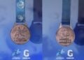 Οι δύο όψεις του μεταλλίου που θα απονεμηθεί αύριο στους αθλητές του αγώνα «Τρέχω για την Κατερίνη» (φωτ.: Δήμος Κατερίνης)