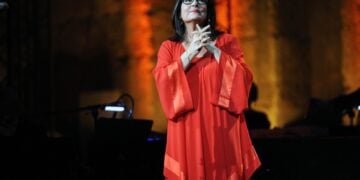 Η διεθνούς φήμης καλλιτέχνις στο Ηρώδειο, στις 23 Ιουλίου 2008 (φωτ. αρχείου: ΑΠΕ-ΜΠΕ/ Χάρης Μπίλιος)