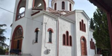 Ο ιερός ναός Αγίου Γεωργίου Περιστερεώτα (φωτ.: Σωματείο Άγιος Γεώργιος Περιστερεώτα)