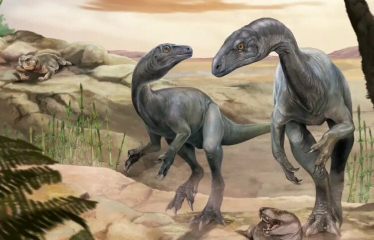 Απεικόνιση του Huayracursor jaguensis (φωτ.: conicet.gov.ar/Jorge Blanco)