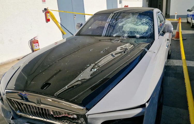 Το αυτοκίνητο του 49χρονου επιχειρηματία και ποδοσφαιρικού παράγοντα Σταύρου Δημοσθένους (πηγή: sigmalive.com)